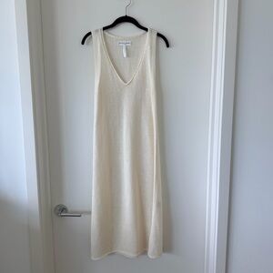 Apiece Apart Cream Linen Knit Dress
